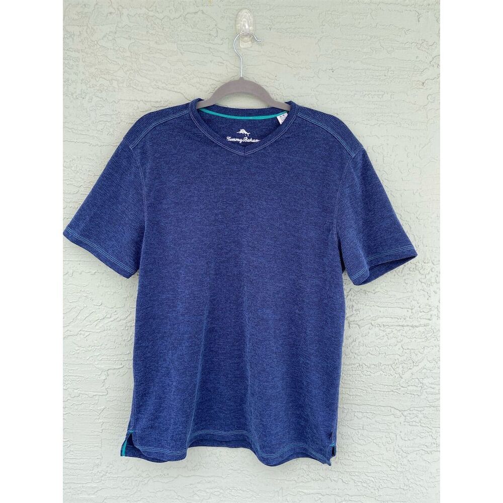 Tommy Bahama Men's Blue V-Neck Short Sleeve T-Shirt Size M